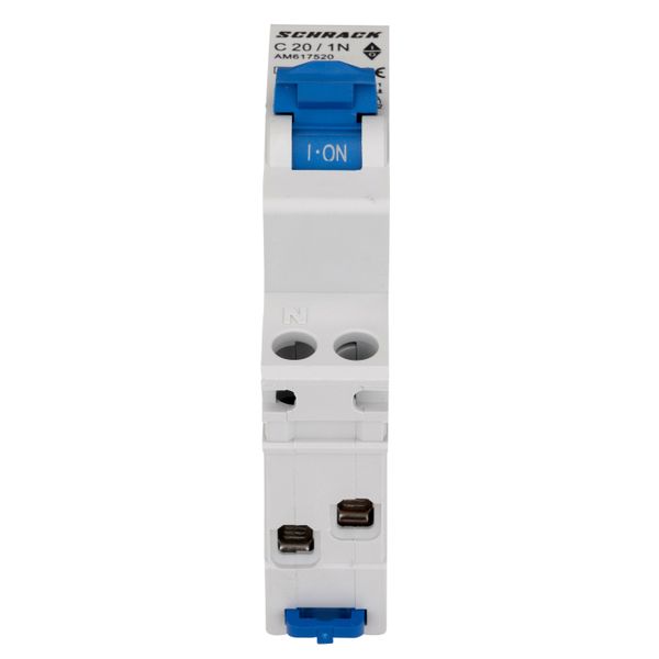 Miniature Circuit Breaker (MCB) AMPARO 6kA, C 20A, 1+N, 1MW image 2