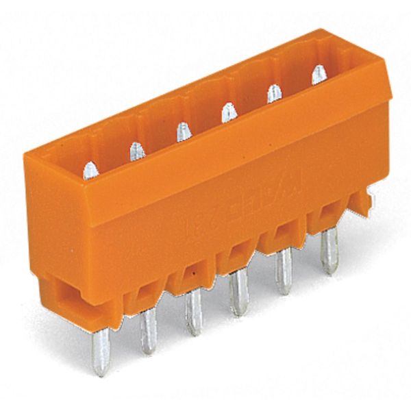 THT male header 1.2 x 1.2 mm solder pin straight orange image 3