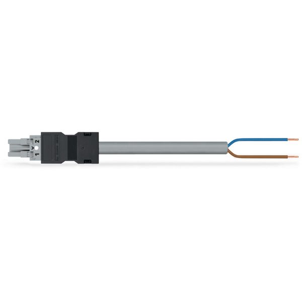 pre-assembled connecting cable Eca Plug/open-ended dark gray image 1