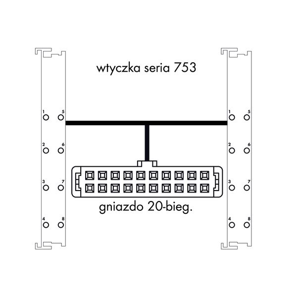 System cable for WAGO-I/O-SYSTEM, 753 Series 2 x 16 digital inputs or image 4