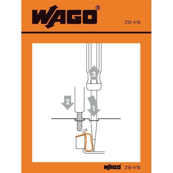 Stickers for operating instructions for CAGE CLAMP®, universal image 1