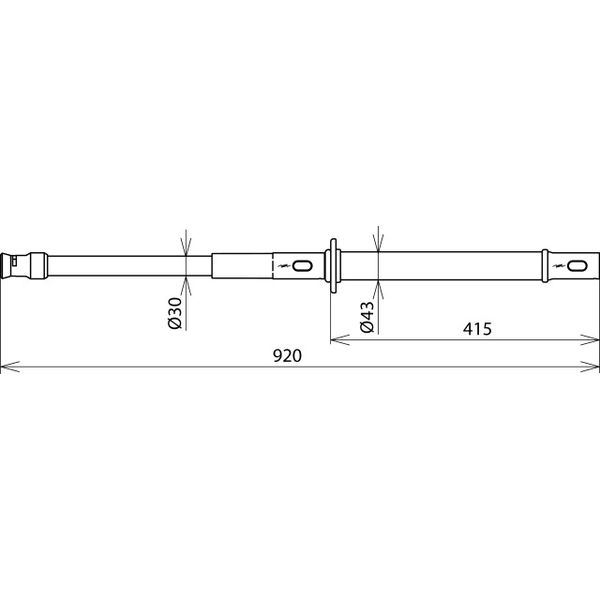 Earthing stick for T pin shafts with plug-in coupling  L 920mm image 2