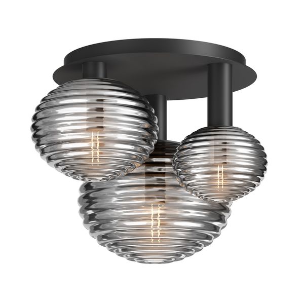 Modern Reels Ceiling lamp Black image 1