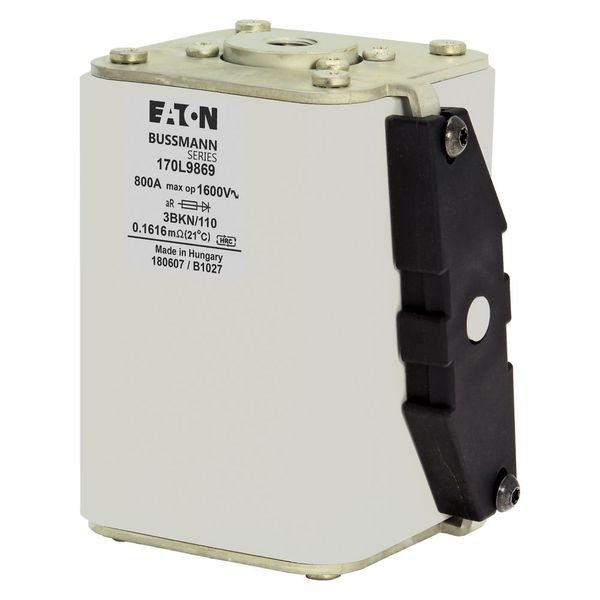 Fuse-link, high speed, 700 A, AC 1600 V, Size 3, 85 x 96 x 112 mm, aR, IEC, single indicator image 5