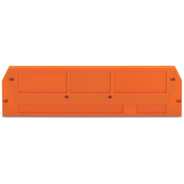 End and intermediate plate 2.5 mm thick orange image 1