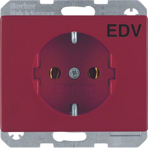 SCHUKO soc. out. "EDV" imprint, arsys, red glossy image 1