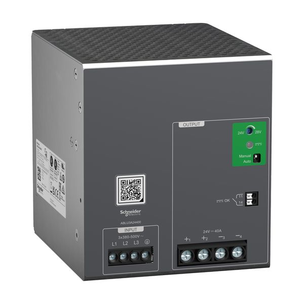 POWER SUPPLY 24V 40A 3PH UNIVERSAL image 1