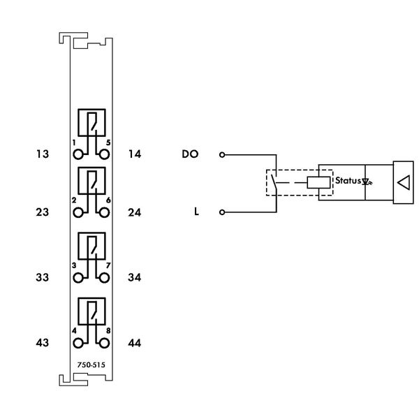 4-channel relay output AC 250 V 2.0 A - image 4