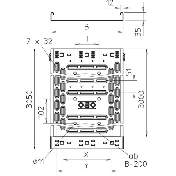 RKSM 310 FS Cable tray RKSM Magic, quick connector 35x100x3050 image 2