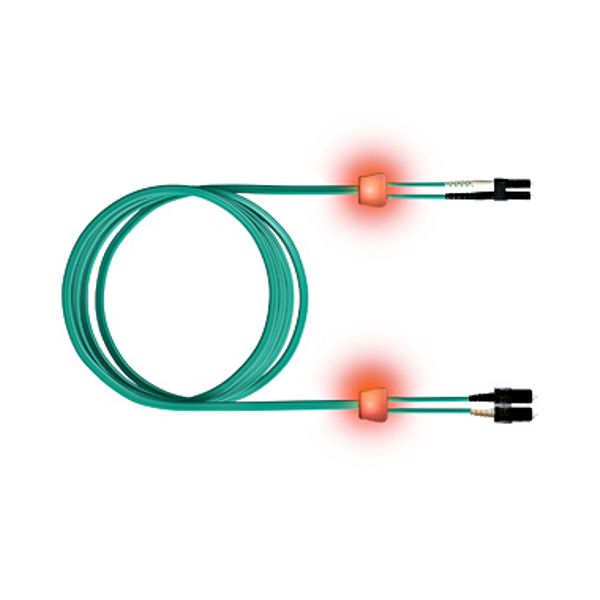 FO LED Patch Cord, Duplex, LCD/SCD, G50/125, OM3, 10m image 1