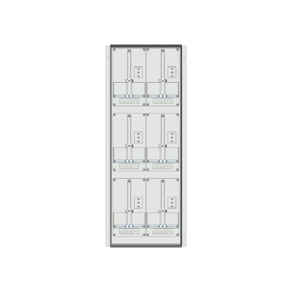 Meter box insert 3-rows, 6 meter boards / 27 Modul heights image 1