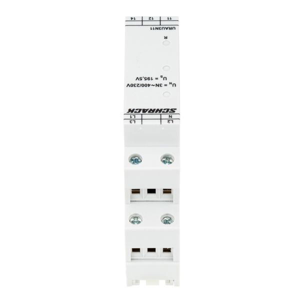 Voltage monitoring relay, 3ph against N,fix Us=195,5V,1CO,5A image 2