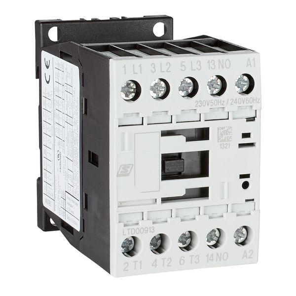 Contactor 4kW/400V/9A, 1 NO, coil 230VAC image 1