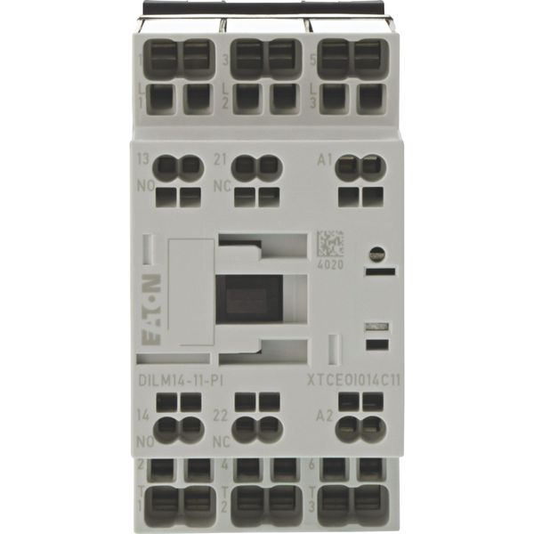 Contactor, 3 pole, 380 V 400 V 6.8 kW, 1 N/O, 1 NC, RDC 24: 24 - 27 V DC, DC operation, Push in terminals image 6