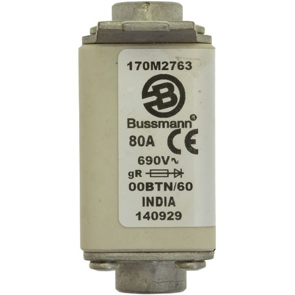 Fuse-link, high speed, 32 A, AC 690 V, size 00, 30 x 62 x 64 mm, aR, IEC, single indicator image 6