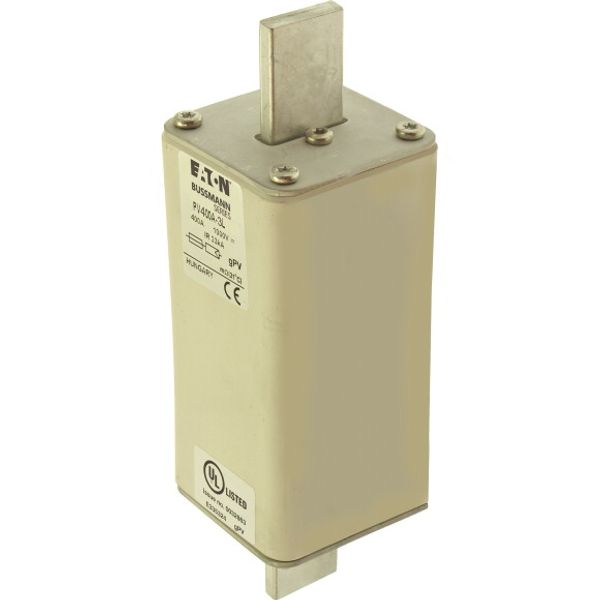 Fuse-link, high speed, 400 A, DC 1000 V, 3L, 75 x 91 x 205 mm, gPV, UL, IEC, with indicator image 4