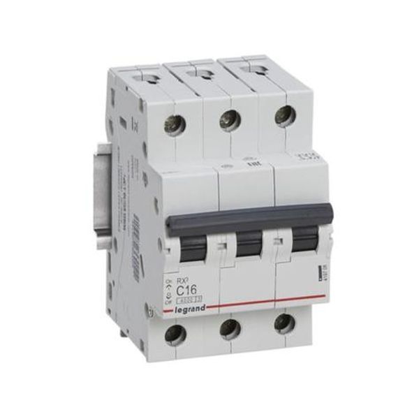 RX³ 4500A 3P 16A curve C circuit breaker image 1