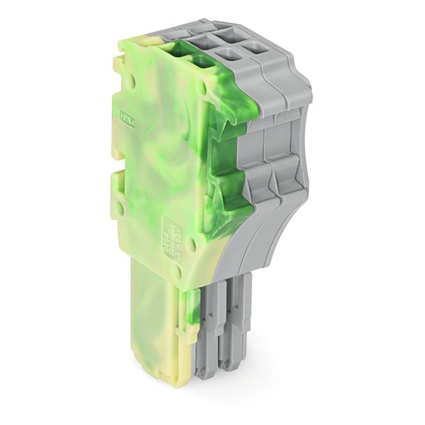 1-conductor female connector Push-in CAGE CLAMP® 1.5 mm² green-yellow/ image 1