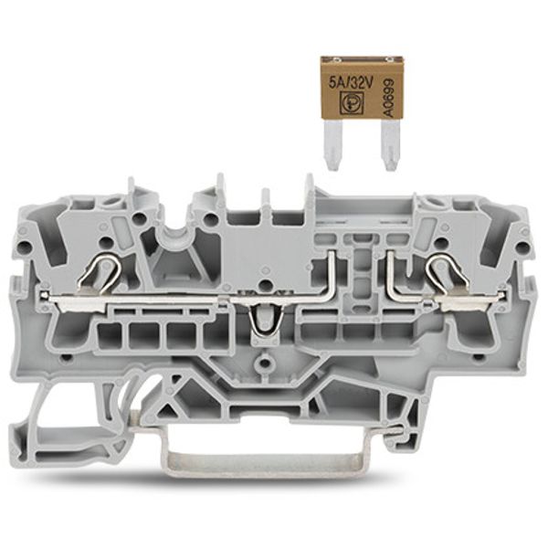 2002-1681 2-conductor fuse terminal block; for mini-automotive blade-style fuses; per DIN 7258-3f, ISO 8820-3 image 2