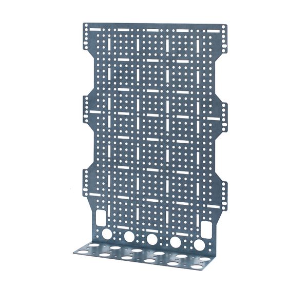 PM3x12G mounting plate perforated - bent for the socket image 1