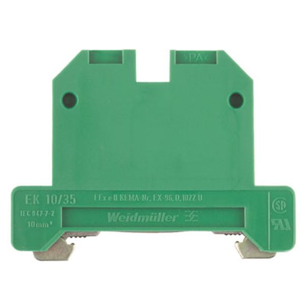 PE terminal, Screw connection, 10 mm², 800 V, Number of connections: 2 image 1