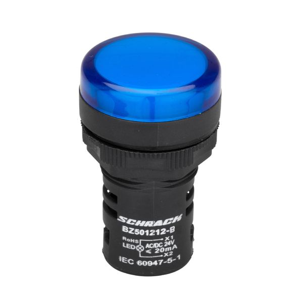 LED-indicator monobloc 24VAC/DC blue image 1