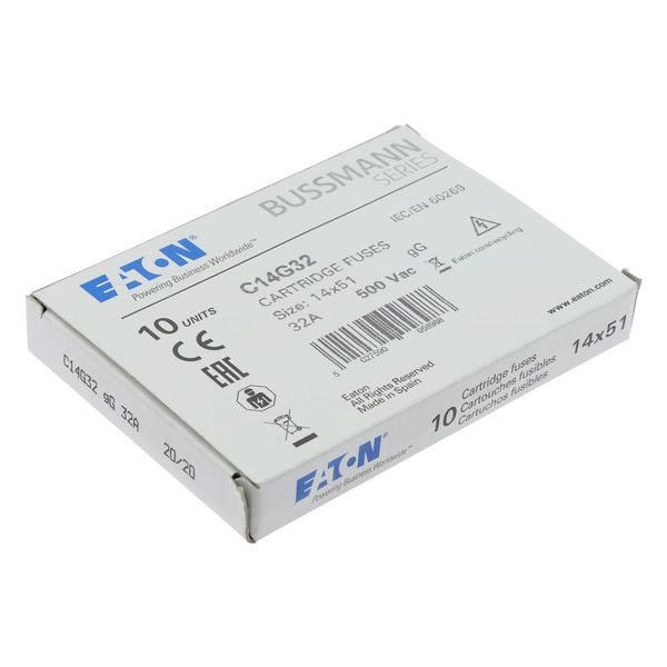 Fuse-link, LV, 32 A, AC 500 V, 14 x 51 mm, gL/gG, IEC image 12