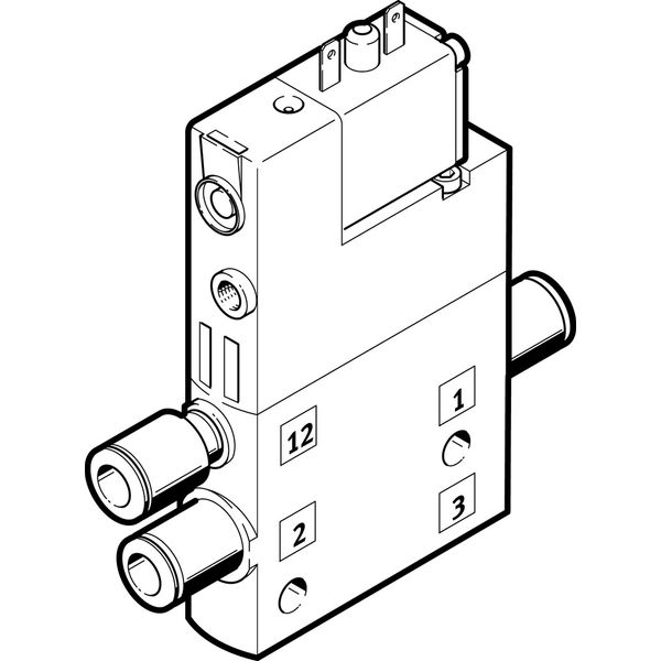 CPE14-M1BH-3OLS-QS-6 Air solenoid valve image 1