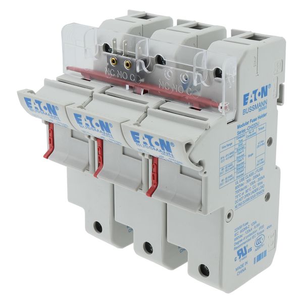 Fuse-holder, low voltage, 125 A, AC 690 V, 22 x 58 mm, 3P+N, IEC, UL, with microswitch image 4