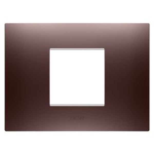 EGO PLATE - IN PAINTED TECHNOPOLYMER - 2 MODULES - COPPER - CHORUSMART image 1