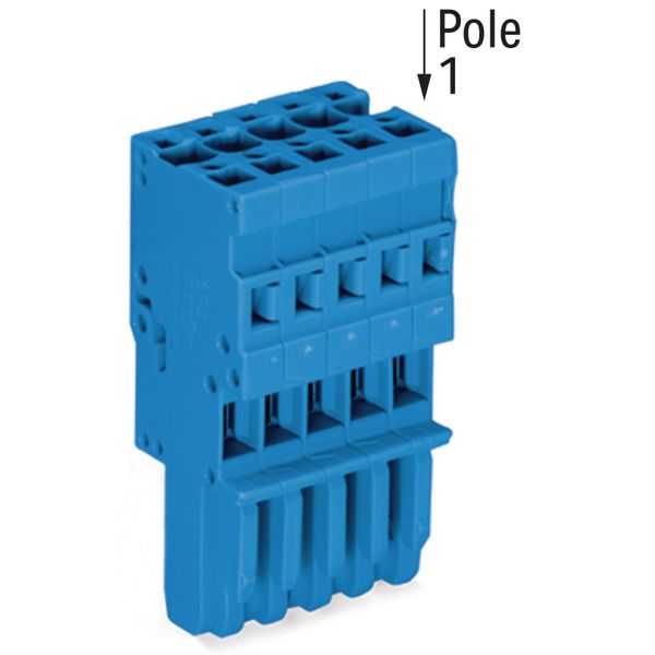 1-conductor female connector CAGE CLAMP® 4 mm² blue image 2