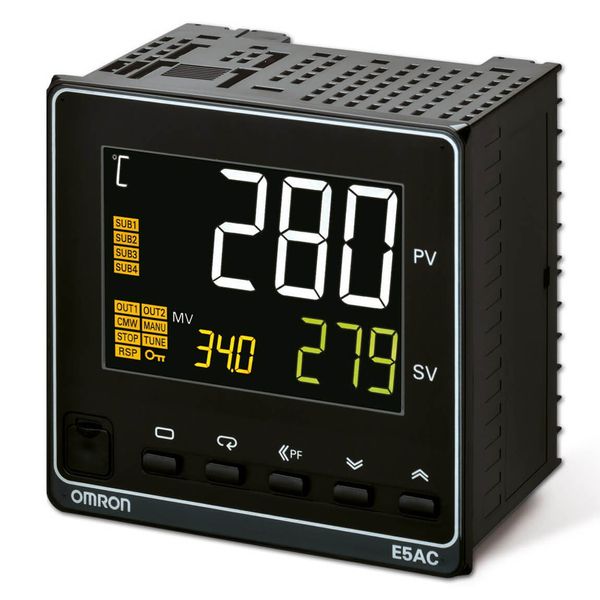 Temp. controller, PRO,1/4 DIN (96x96mm),1x0/4-20mA curr. OUT,1 x 12 VD image 1