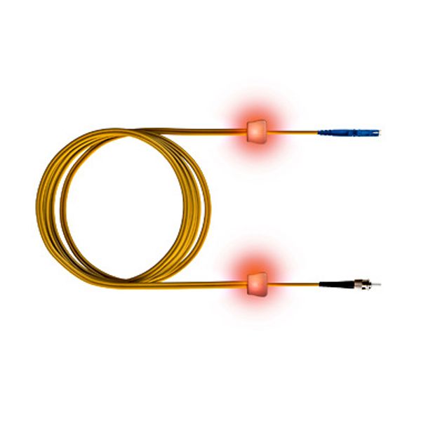 FO LED Patch Cord, Simplex, E2000/ST, E09/125, OS2, 3m image 1