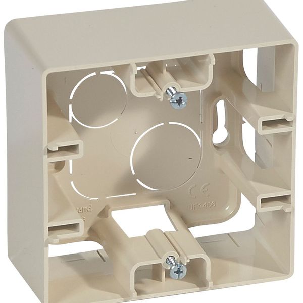 Surface mounting box Niloé - 1 gang - ivory image 1