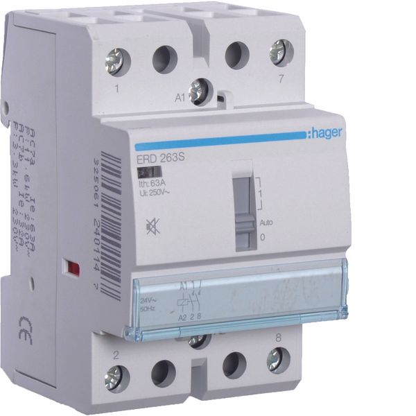 Humfree Override Contactor 63A, 2NO, 24V image 1