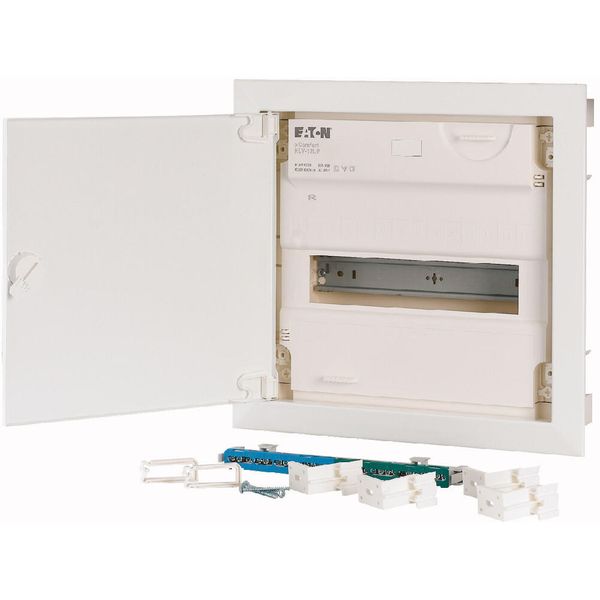 Compact distribution board-flush mounting, 1-rows, flush sheet steel door image 8