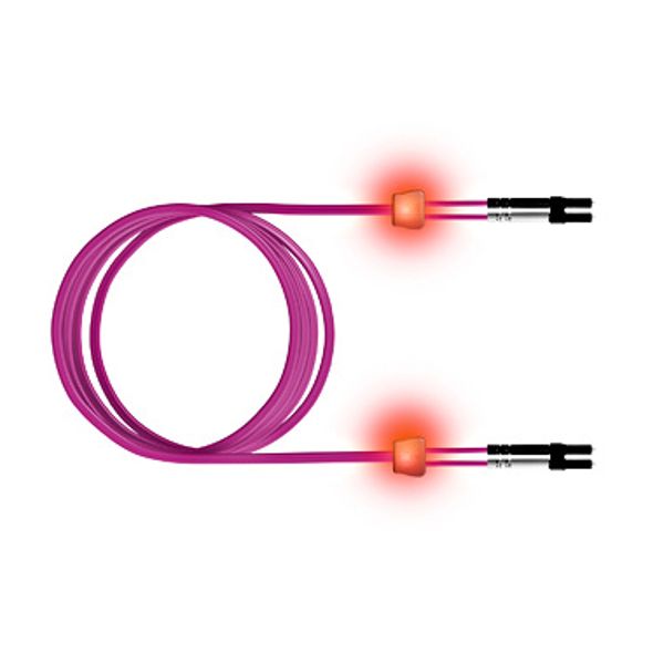 FO LED Patch Cord, Duplex, LCD/LCD, G50/125, OM4, 7.5m image 1