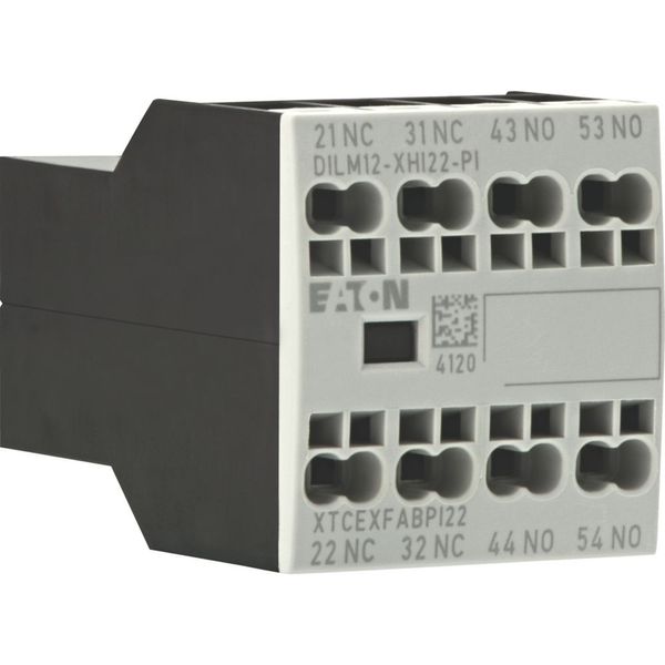 Auxiliary contact module, 4 pole, Ith= 16 A, 2 N/O, 2 NC, Front fixing, Push in terminals, DILA, DILM7 - DILM15 image 13
