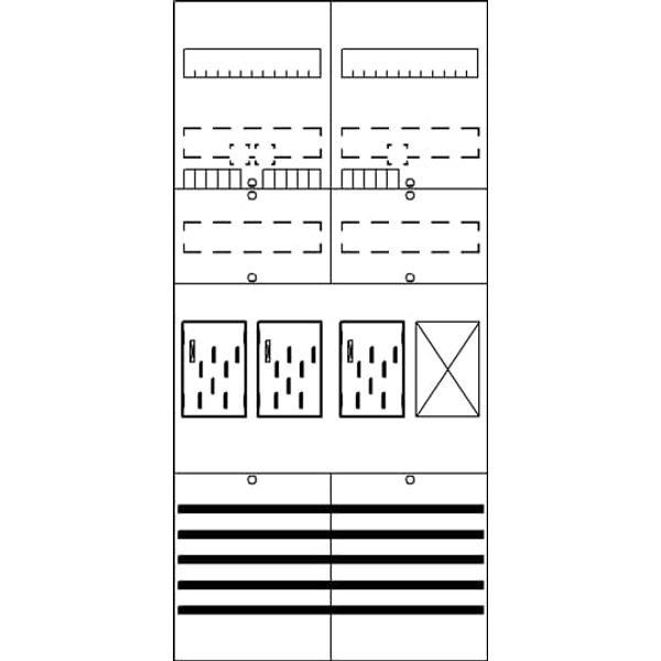 BF27C31 Meter panel, Field width: 2, Rows: 0, 1050 mm x 500 mm x 160 mm, IP2XC image 21