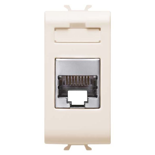 RJ45 SOCKET - CATEGORY 5e - FTP - 1 MODULE - IVORY - CHORUSMART image 2