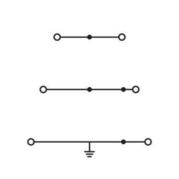 Triple-deck terminal block Shield/through/through terminal block 2.5 m image 4