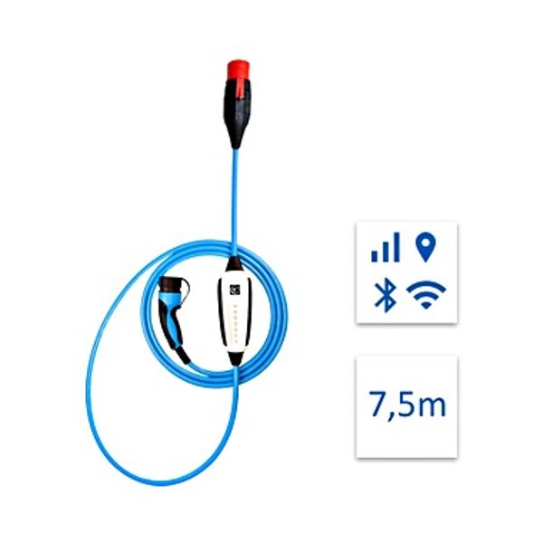 Mobile charger 7.5m, type 2, 22kW, GSM, GPS, wifi, bluetooth image 1