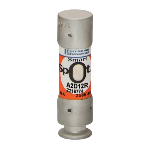 Fuse A2D-R Class RK1 Time-Delay 250VAC 250VDC 12A Ferrule SmartSpot® image 1