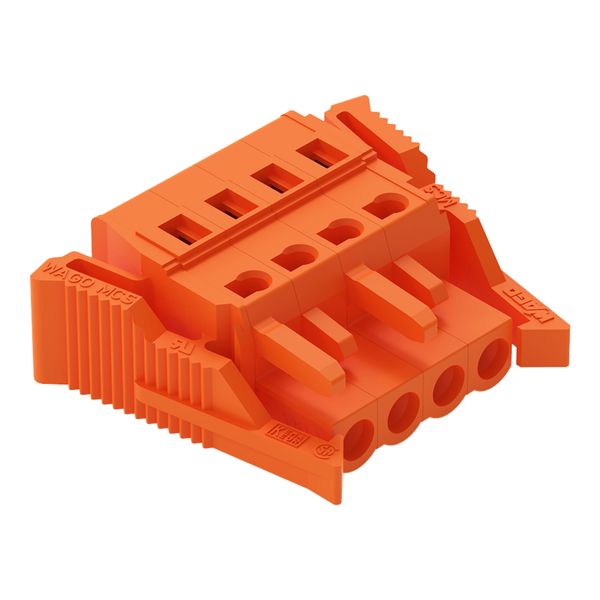 1-conductor female connector CAGE CLAMP® 2.5 mm² orange image 1