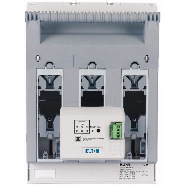 NH fuse-switch 3p flange connection M10 max. 240 mm², mounting plate, electronic fuse monitoring, NH2 image 12