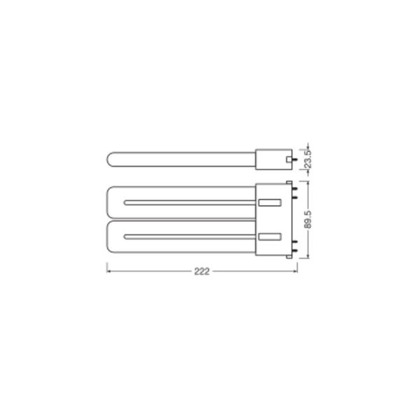 OSRAM DULUX LED F EM & AC MAINS 20W 840 2G10 image 8