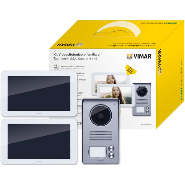 Two-family kit 7in video touch DIN suppl image 1