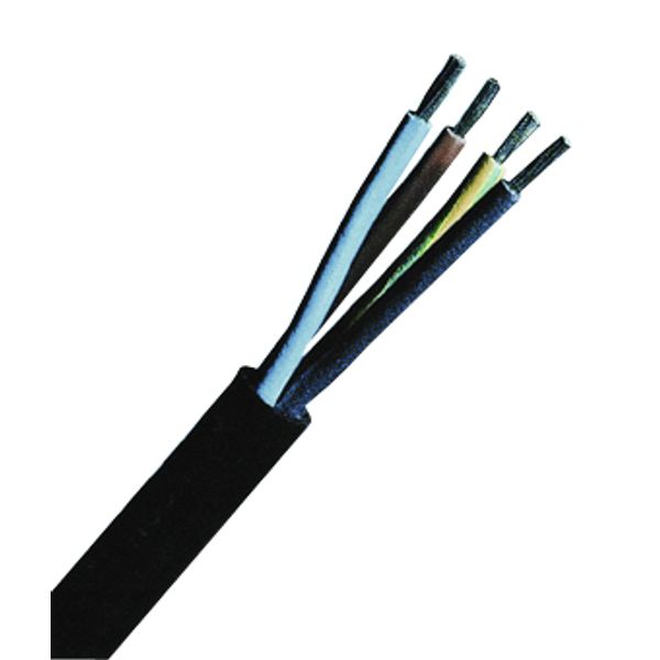 Rubber Insulated and Sheathed Cables H05RR-F2x0,75 black,VDE image 1