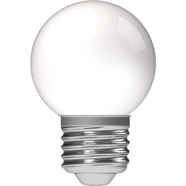 LED SMD Bulb - Globe G45 E27 1W 40lm 2700K Opal 270° image 1
