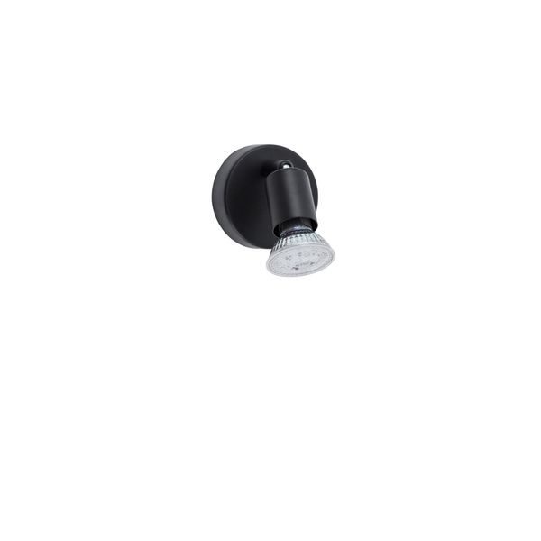 Satin Black Metal   LED GU10 1x10 Watt 230 Volt  IP20 Bulb Excluded  D: 8 W: 6.7 H: 10.9 cm  Rotating & Adjustable image 1